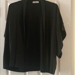 Natori Black Shrug Versatile Knit Sweater